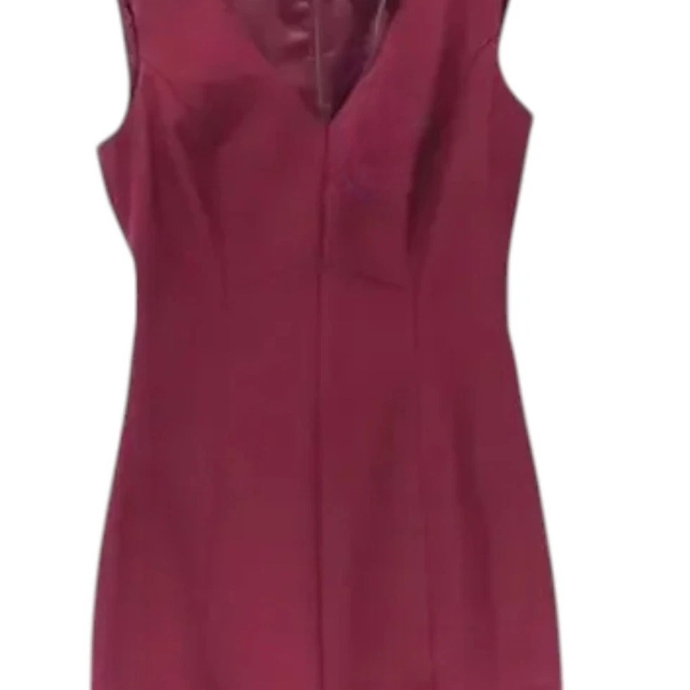 White House Black Market Burgundy Midi Dress